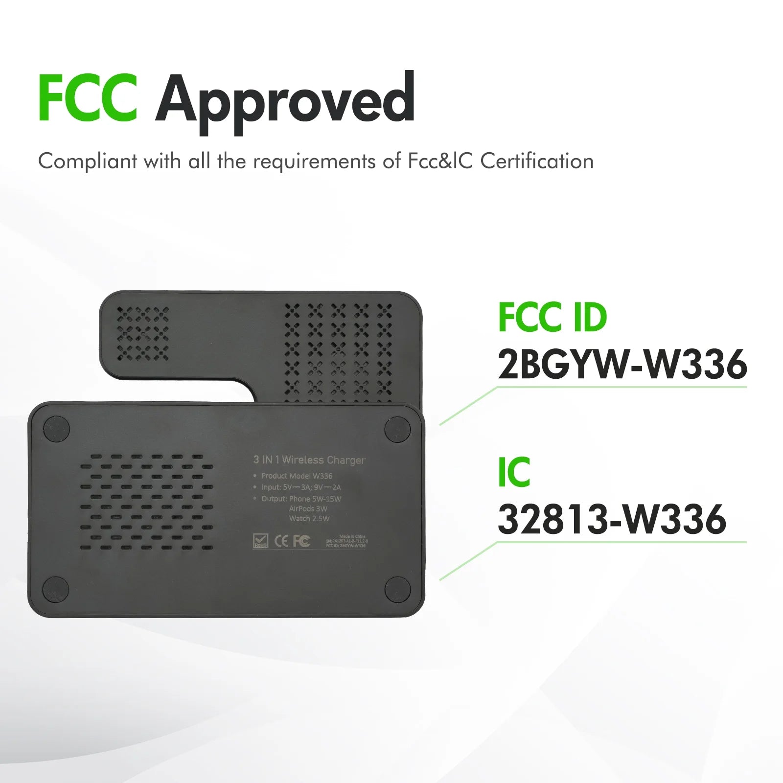 Charging Station,Wirelss Charger,Magnetic Charging Station Compatible with Iphone 17 16 15 14 13 12 11 Pro Max XS Xr,For Iwatch Series 9 8 7 6 5 4 3 2 Se,For Airpods 3 2 Pro