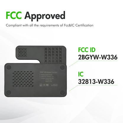 Charging Station,Wirelss Charger,Magnetic Charging Station Compatible with Iphone 17 16 15 14 13 12 11 Pro Max XS Xr,For Iwatch Series 9 8 7 6 5 4 3 2 Se,For Airpods 3 2 Pro